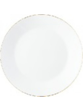 Тарілка плоска Feniks BLANCA БІЛИЙ ЗОЛОТО 24 см