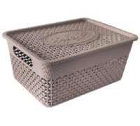 Кошик з кришкою StarsPlast 8 л