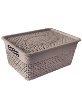 Кошик з кришкою StarsPlast 12 л