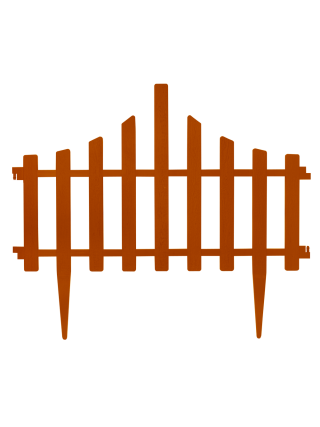 Огорожа для газону "Парканчик" (4 в 1) (теракот) l-65 см., h-55 см.