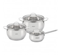 Набір посуду Ardesto Gemini Liguria, 6 предметів, нержавіюча сталь