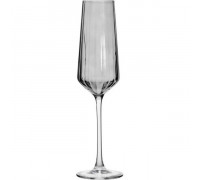 Набір келихів для шампанського Ardesto Black Mars Alcor 270мл, 2шт, скло, сірий