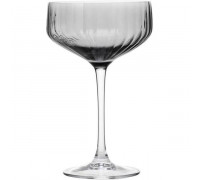 Набір келихів для шампанського Ardesto Black Mars Alcor 330мл, 2шт, скло, сірий