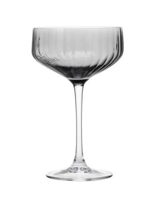 Набір келихів для шампанського Ardesto Black Mars Alcor 330мл, 2шт, скло, сірий