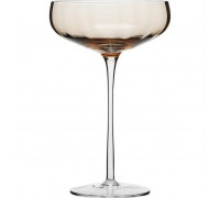 Набір келихів для шампанського Ardesto Black Mars Altair 260мл, 2шт, скло, золотистий