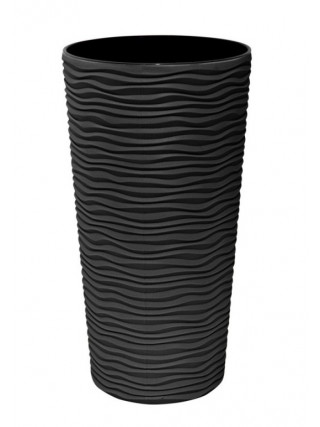 Вазон "Ф'южн" зі вставкою 22*41,5 см. (граніт)