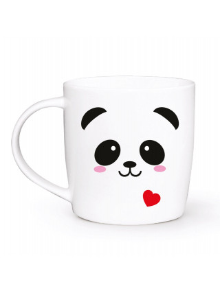 Кружка 360 мл Kvarta Панда морда  бочка + подарункова коробка