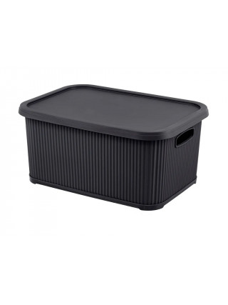 Корзина для побутових речей Elif Plastik "NOSTALGIA" 10л (антрацит)