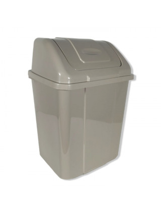 Вiдро для смiття Plastic's Craft 18 л, з поворотною кришкою, 29,5*22,5* 44 см (капучино)