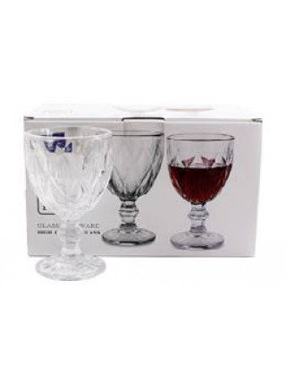 Набір келихів Interos Ristal Laurel Ромби 230 мл 6 шт 