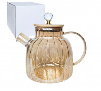 Чайник-заварник S&T Yantar 3 1,5 л з бамбуковою кришкою