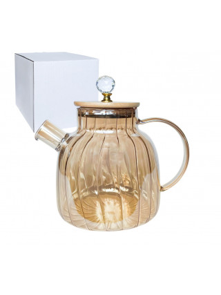 Чайник-заварник S&T Yantar 3 1,5 л з бамбуковою кришкою