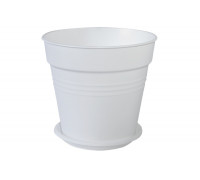 Вазон з підст. "Глорія" 23,1*22,1см. (білий)