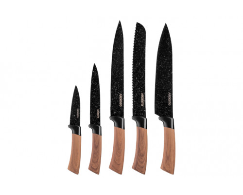 Набір ножів Ardesto Midori  5 пр., нержавіюча сталь, пластик