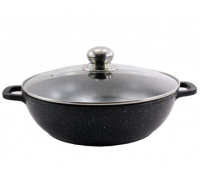 Сковорода-жаровня Zauberg МАРМУР d-320 мм., 5,5 л., антипригарне покриття, з кришкою, індукц. 