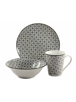 Тарілка обідня Interos Вуаль dark d-24 см.