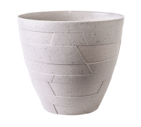 Вазон зі вставкою "Керамо" 19,5*17,5 см (какао бетон)