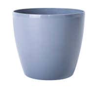 Вазон круглий "Матільда" 12*11 см. 0,9 л. (сірий мат) *6
