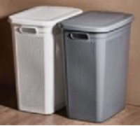 Кошик для білизни вузький SOLARO  з боковим відкриттям 29*41,5*51см (сірий)