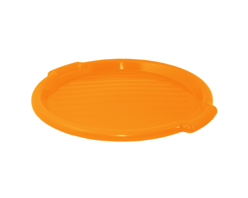 Піднос пластиковий круглий Алеана d-38,8 см., h-2,5 см. (світло-оранжевий)