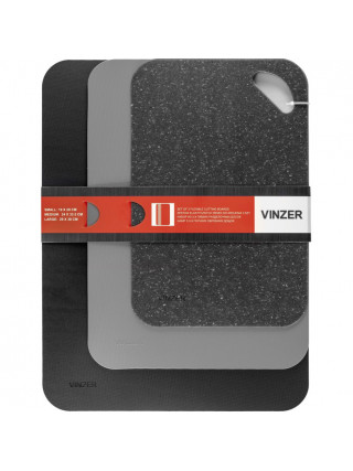 Набір дошок кухонних Vinzer 3 пр. (S: 29*19*0,2 см., M: 33,5*24*0,2 см., L: 38*29*0,2 см.) гнучкі