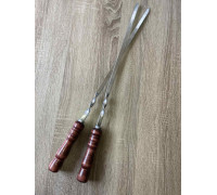 Шампур 3,0*10*590 мм., з дерев'яною лакованою ручкою (по 25 шт. в упаковці)