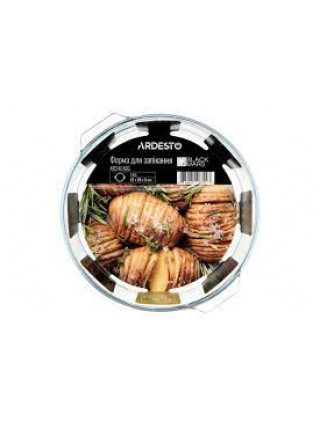 Форма скляна Ardesto BLACK MARS, кругла, 1.6 л 23*20*6 см
