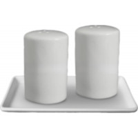 Набір для солі та перцю Ardesto, 3 предмети, порцеляна, білий