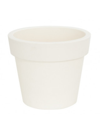 Вазон "Гамма" 14*12 см. 0,9 л. (біла троянда)