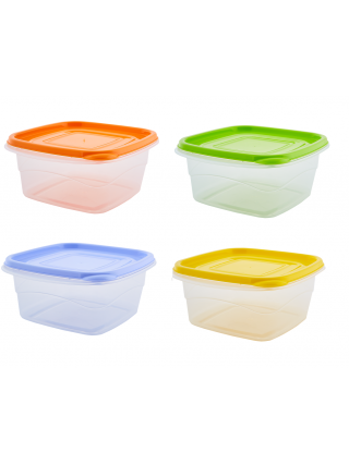 Контейнер ОМЕГА квадратний 2,1 л (колір мікс)