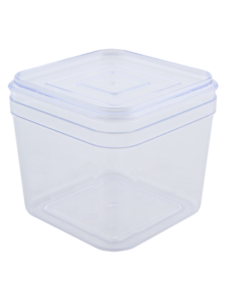 Контейнер для сипучих продуктів Алеана 0,6 л. (прозорий/прозорий PS)