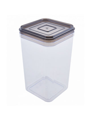 Контейнер для сипучих продуктів Алеана 1,3 л. (прозорий/коричневий-прозорий)