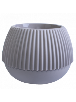 Вазон "Бохо" d17, 27*20см, 2,5л (какао)