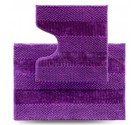 Набір килимів в ванну кімнату Dariana Матрас 55*80+55*50 см (2шт.) (фіолетовий)
