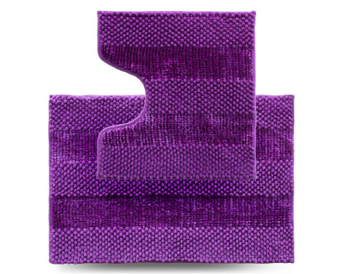 Набір килимів в ванну кімнату Dariana Матрас 55*80+55*50 см (2шт.) (фіолетовий)