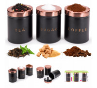 Набір ємностей Kamille Tea Sugar Coffee 3 шт