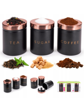 Набір ємностей Kamille Tea Sugar Coffee 3 шт