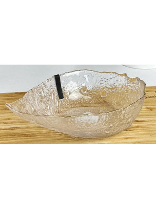 Салатник Ardesto Leaf, 17.5см, скло, прозорий