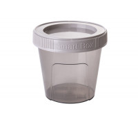 Контейнер круглий "Smart Box" 0,35 л. (коричневий прозорий) 