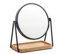 Дзеркало з підставкою 16" Ardesto 16.5x10x1.5см, скло, бамбук, метал, пластик, чорний