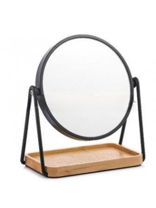 Дзеркало з підставкою 16" Ardesto 16.5x10x1.5см, скло, бамбук, метал, пластик, чорний