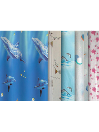 Штора для ванної кімнати та душу "МІРАНДА" 1,8*1,8 м (колір мікс)