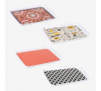 Піднос прямокутний Irak Plastik "Малюнок" 27*36*2 см, антиков. малий 