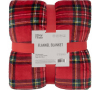 Плед Ardesto Christmas Flannel 160х200см, 100% поліестер, клітинка, червоний
