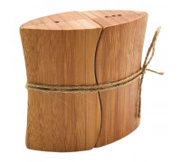 Набір для солі та перцю Ardesto Midori, 2 предмети, 10мл, 9.5х4х9см, бамбук, пластик