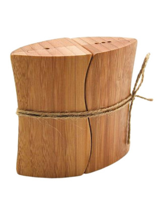 Набір для солі та перцю Ardesto Midori, 2 предмети, 10мл, 9.5х4х9см, бамбук, пластик