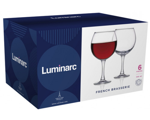 Набір келихів Luminarc French Brasserie 350 мл., для червоного вина, 6 шт. 