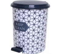 Відро для сміття з педаллю Elif Plastic 10 л. (keep clean)
