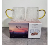 Набір чашок Vittora ICE  350 мл з боросилікатного скла, 2 шт,