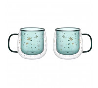 Набір чашок Vittora Північне сяйво 350 мл з подвійним дном 2 шт, 